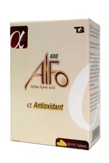 Alpha Alfo 600 - Alpha Lipoic Acid, 30 Film Coated Tablets