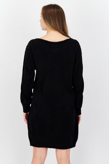 Threadbare Women Sequins Sweater Dress, Black
