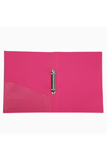 Deli Ring Binder A4 2 Rings 25/30Mm Flexible Cover With Pocket Neon Colors Deli
