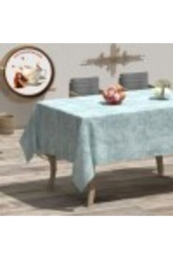 Pucioasa Teflon-Coated Cotton Tablecloth, 160x320cm, Mint Green