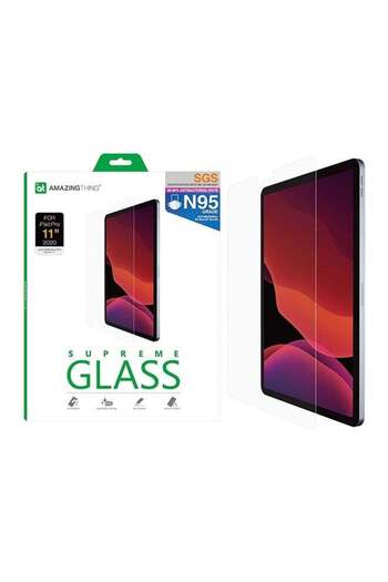 Amazingthing Tempered Glass Screen Protector For Apple iPad Pro Clear