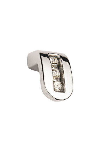 flores Buton mobila, din metal, cu model, OZS, Nr 1020, crom