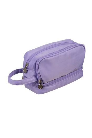 zola Pencil case for unequipped students, 3 compartments, 22 x 7 x 12 cm, purple