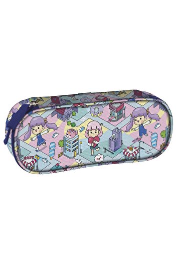 zola Unequipped pencil case model Tocca Boca, 1 zipper, 1 compartment, organizer, mesh pocket, 23x9x5 cm