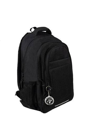 zola Teenage backpack, reflective element, 45 x 28 x 16 cm, Gaming keychain, black