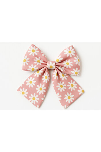 MakeWell Daisy Patterned Blue Purple Pink Colors Clip Hair Clips