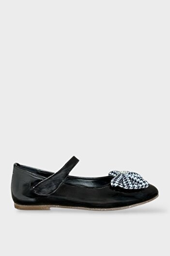 Liger Girl's Black Ballerina Shoes