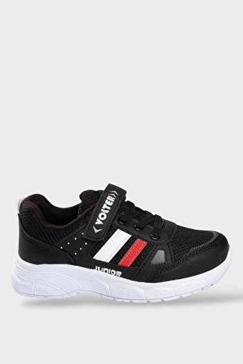 Liger Boys' and Girls' Unisex Sports Shoes - BLACK RED WHITE