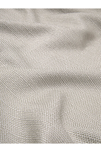 Karesi Yiğit Curtain 302 Beige Color 1/3 Tight Pleated Linen Background Curtain (Product Is with Brazil Gift)