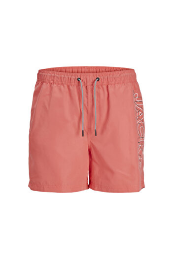 Jack & Jones Men's Brand Logo Quick Drying Polyster Shorts Suitable for Beach and Sea Use 12253118-44416