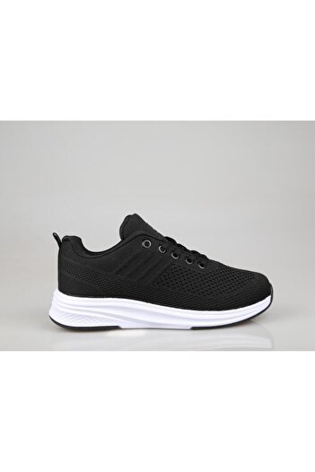 M.P. Casual Lace-Up Sneakers Black White Sneaker