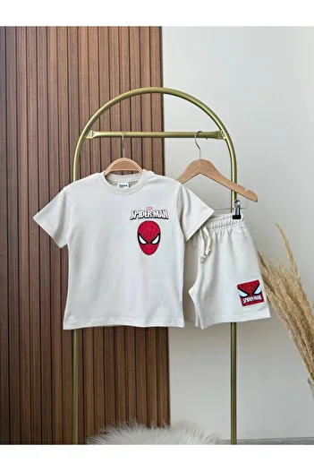 KidsSel New Season Boys Cotton Crew Neck Printed Tshirt and Shorts Bottom Top