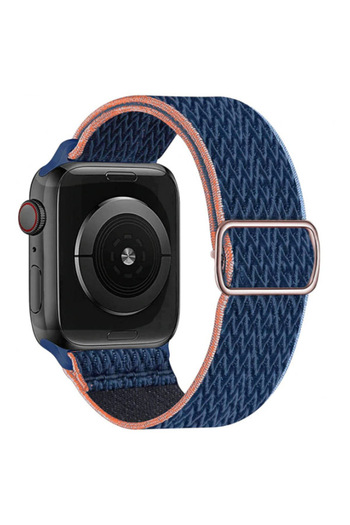 REDz Accessories Curea elastică, compatibilă cu Apple Watch, reglabilă, albastru deschis - 44/45/46/49 mm