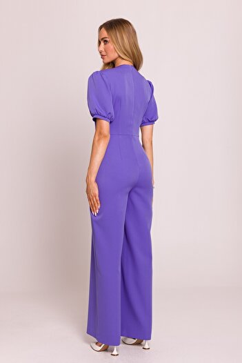 Made of Emotion Jumpsuit with deep neckline and wide legs