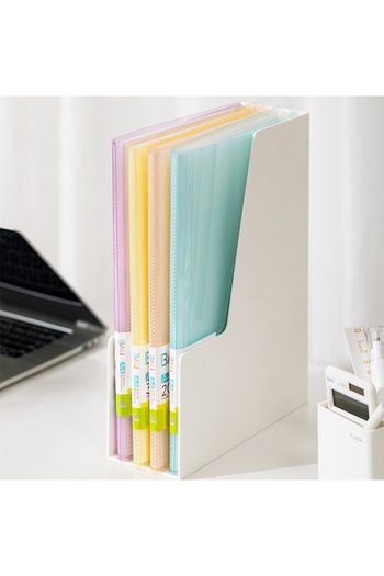 Deli Plastic Button Folder A4 Green Deli
