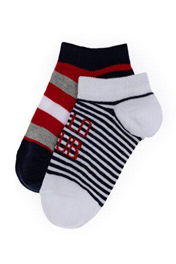 U.S. Polo Assn. Boy's 2-Piece Booties Socks 50311346-Vr013