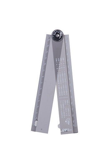 Deli Smart Foldable Ruler 30cm Black Transparent Deli