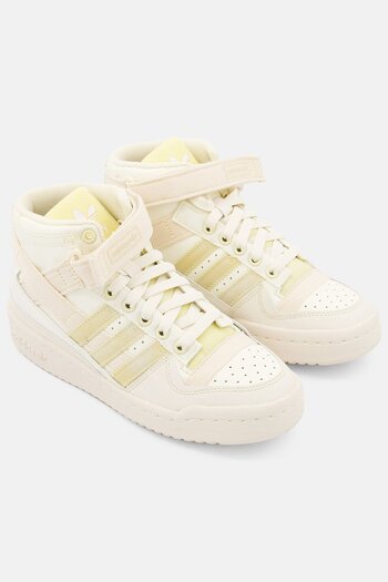 adidas Kids Boy Forum Mid Parley Basketball Shoes, Off White