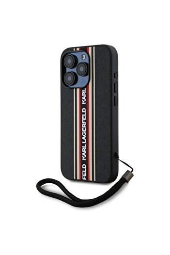 Karl Lagerfeld Case for IPhone 15 Pro Max, Karl Lagerfeld, Saffiano Athleisure, Red