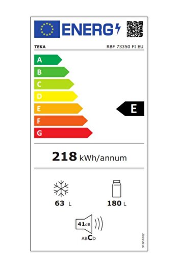 Teka Rbf 73350 Fı 242 Lt. No Frost Ankastre Buzdolabı