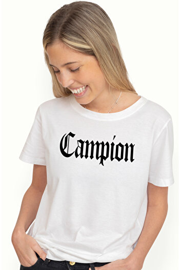 StoryGift Romania Tricou Femei Campion, Mesaj Motivational, Cuvant, Text Inspirational, Self Care, WHT_XL