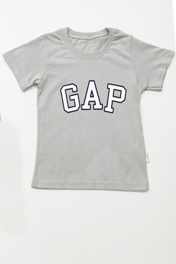 HÇM Boy's Top and Bottom Set with Text Printed Short Sleeves B45
