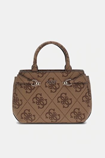 Guess Lorelei Mini Satchel Women Brown Mini Bag Hwos9639760-Ltl