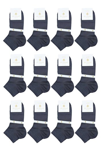 La Pescara Smoked Plain Ultra Luxury 12 Pack Bamboo Half Men's Socks Crp353
