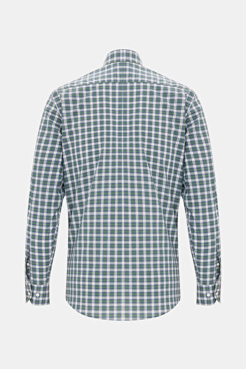 W Collection Yeşil Beyaz Gömlek