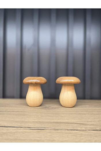 Kuka Bamboo Mushroom Salt Shaker Spice Rack