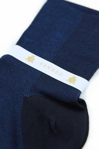 La Pescara Saks Blue Ultra Luxury 12-Pack Bamboo Half Men's Socks Crp391