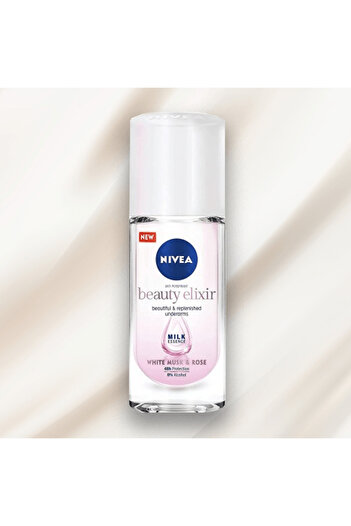 NIVEA Roll 40 ml Beauty Elixir -milk Essence (861993) --- NIVEA Deodorant 40 ml Beauty Elixir -milk Essence