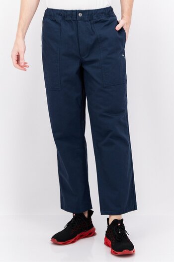 Puma Men Sportswear Fit Outdoor Pants, Navy Blue