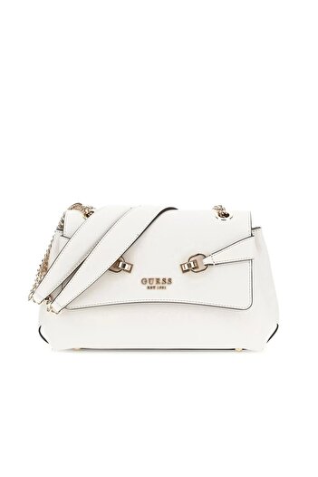 Guess Women's Ecru Lorelei Convertible Flap Crossbody Bag
