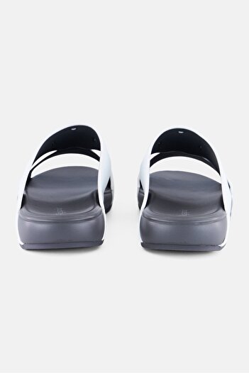 Algspar Men Slip On Arabic Sandals, White