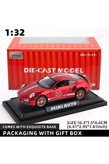 Choice red with box 1:32 Porsche 911 GT3 RS Egghell White 1/32 Scale Diecast Metal Model Toy Sports Car