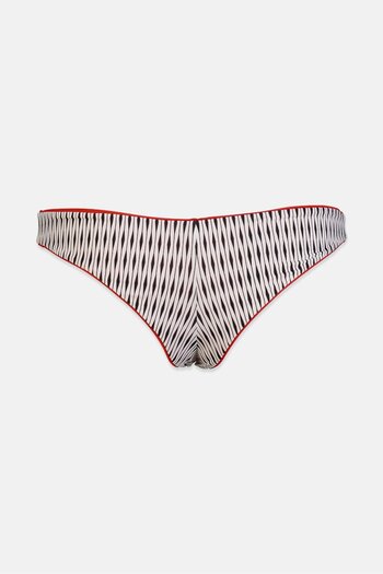 La Perla Women Slip Donna Beachwear Panty, White Combo
