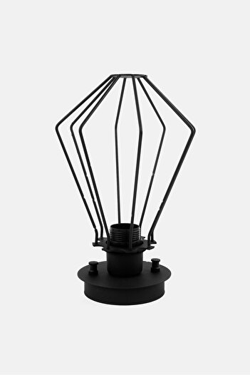Opviq Pendant Metal Vintage Cage Ceiling Lamp, Black