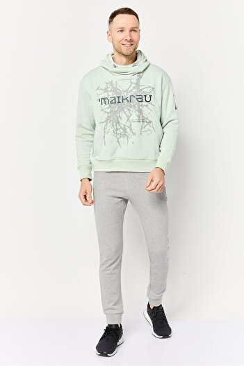 adidas Men Sportswear Fit Long Sleeves Outdoor Hoodie, Mint Green