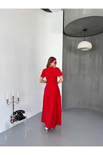 modabetce Half Zip Dress