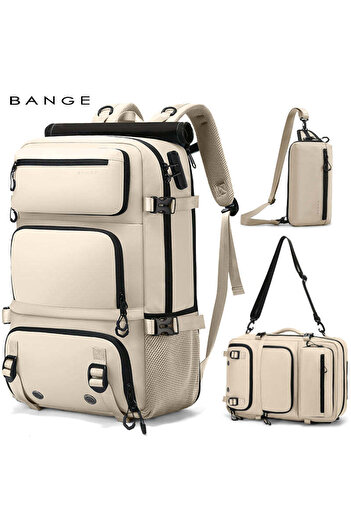 BANGE Multifunctional Backpack, For Travel, Hiking, Sports, Removable Cover, Tsa Lock,