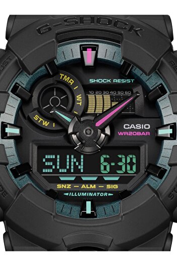 Casio Mens Watch GA-700MF-1AER, Quartz, 53mm, 20ATM