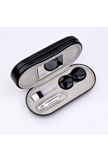 Choice Hei se Compression-resistant dual-purpose double-layer contact lens case imitation wood grain contac