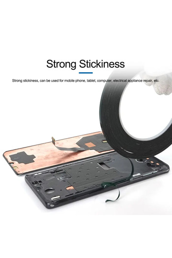 SUNSHINE 1PC 2MM 3M Double-sided Tape for Mobile Phone Repair Black Strong Stickiness High Toughness