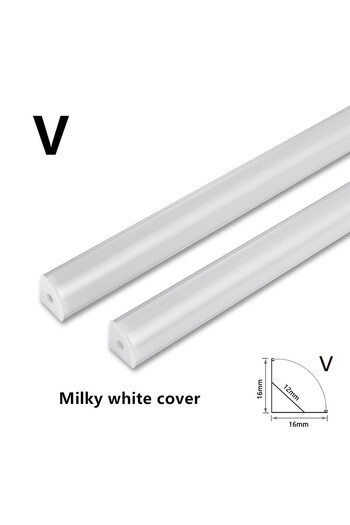 Choice V Milk cover 30 pcs 1-35Pcs/Lot 50cm Perfil Aluminio Led Corner Aluminium Profile Channel Holder fo