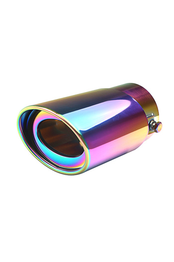 Choice Black Straight Stainless Steel Adjustable Exhaust Tip 2.5"-3.3" Universal Car Tailpipe for Exhaust M