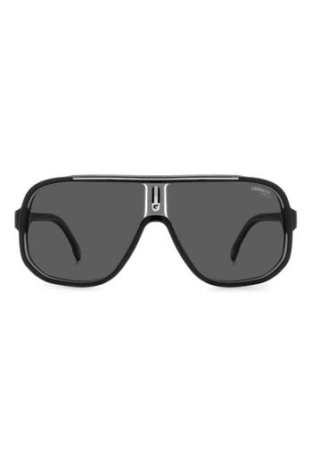 Carrera Men's Polarized Sunglasses Ca1058/s 08a/m9, Black, Aviator, 63 Mm