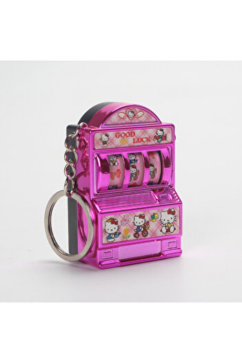Choice1 hello kitty Mini Kawaii Hello Kitty Kuromi My Melody Cinnamon Slot Machine keychain Turnable Very In