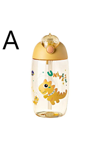 Choice Yellow 600ml JIRO 600ML Children's Water Bottle For School Portable Cartoon Dinosaur Sippy Cup Creat