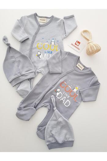 ilkimbebe Penguin 2-Pack Baby Rompers